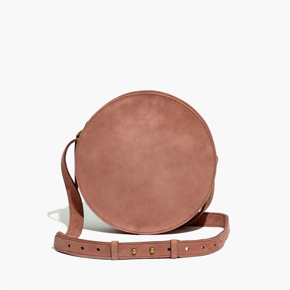 Madewell Handbags - Madewell leather bag The Simple Circle Crossbody Bag in Nubuck Leather